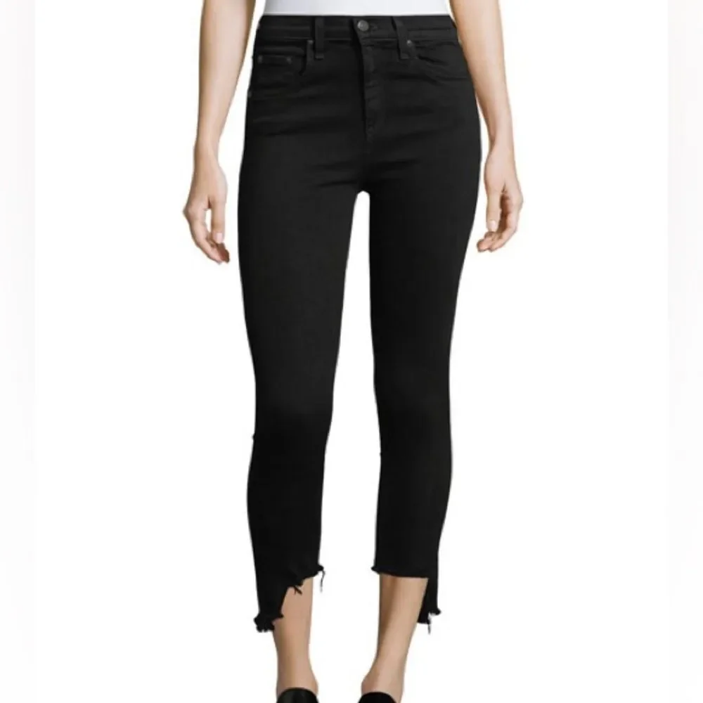 Rag and Bone 10 inch capri destroyed hem